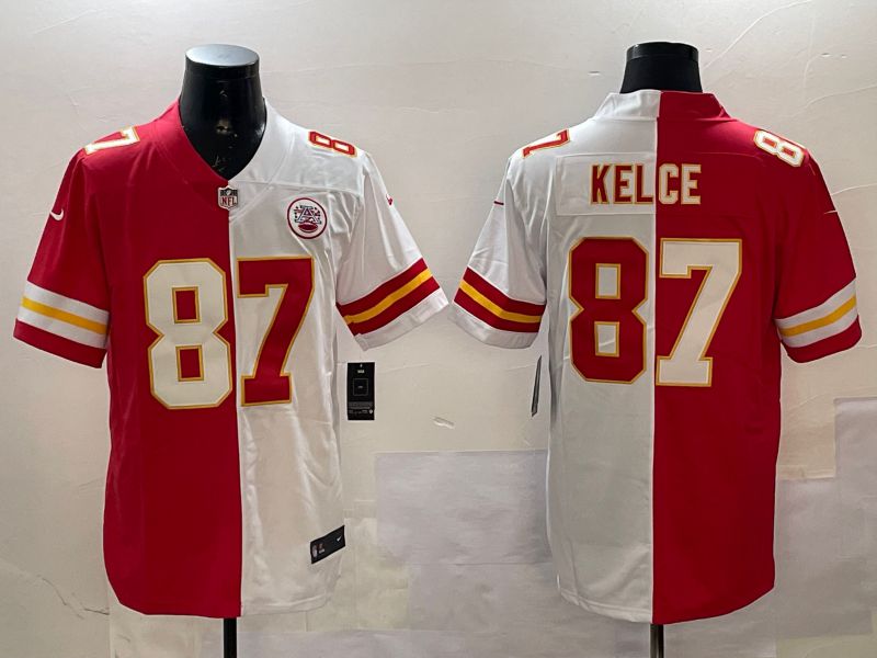 Men Kansas City Chiefs #87 Kelce White red 2025 Nike Vapor Limited NFL Jersey style 4->indianapolis colts->NFL Jersey